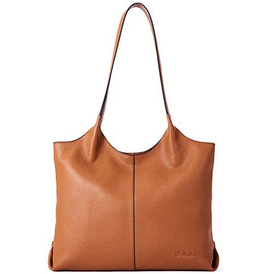 BOSTANTEN Women's Leather Designer Handbags Tote Purses Shoulder Bucket Bags Black