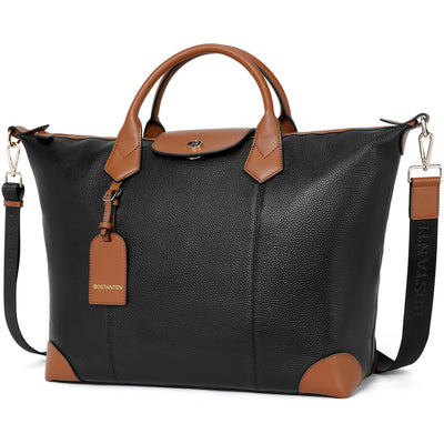BOSTANTEN Travel Bag for Women Leather Duffle Bag Gym Sports Luggage - BOSTANTEN