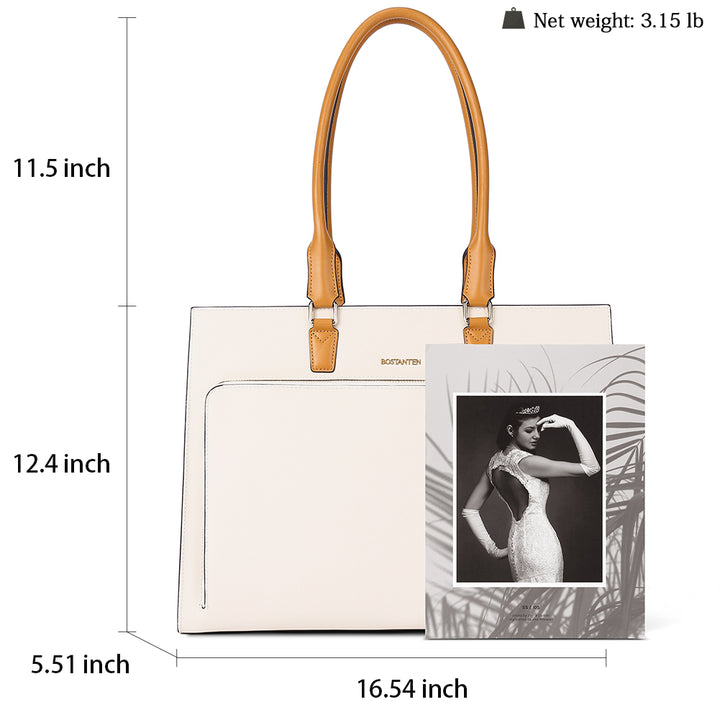 Carol Women's Briefcase Purse — Handbag Shoulder bag - BOSTANTEN