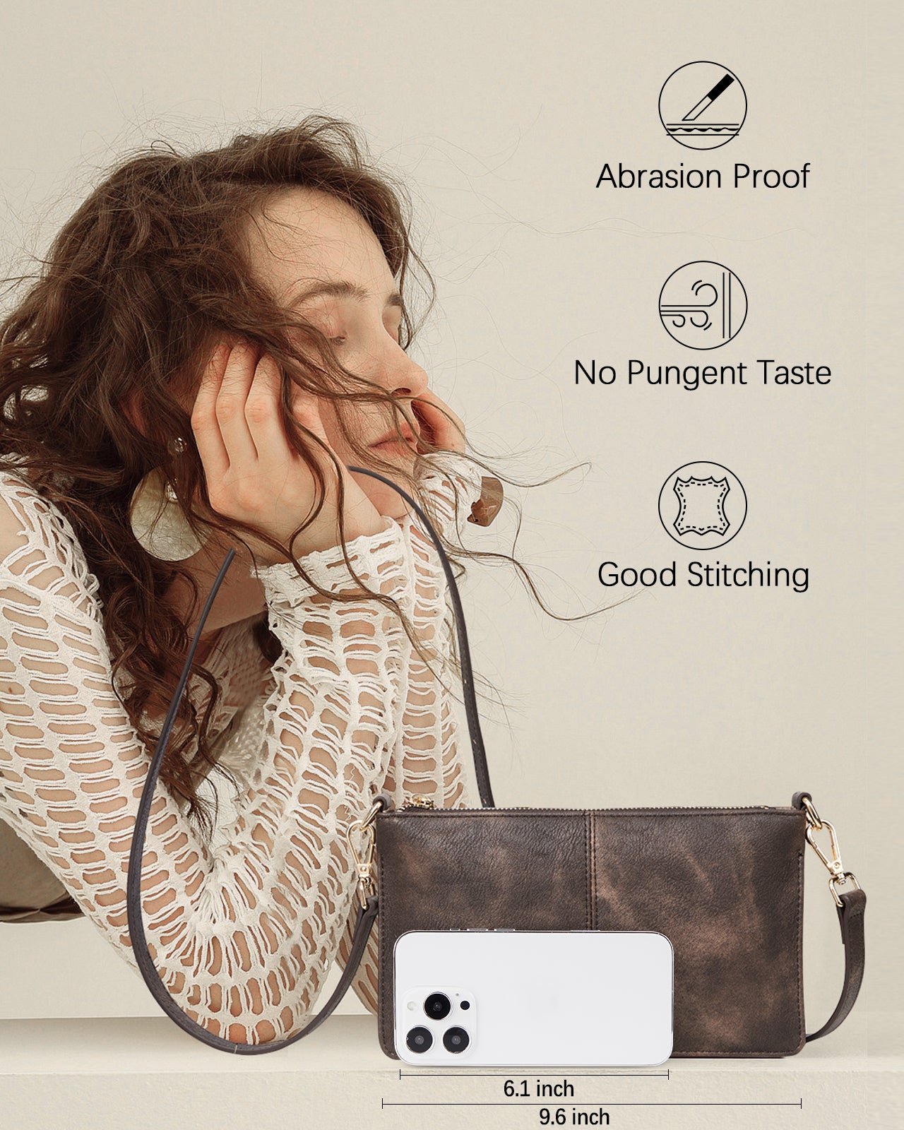 Vegan Leather Envelope Clutch Purse - Chic and Sustainable