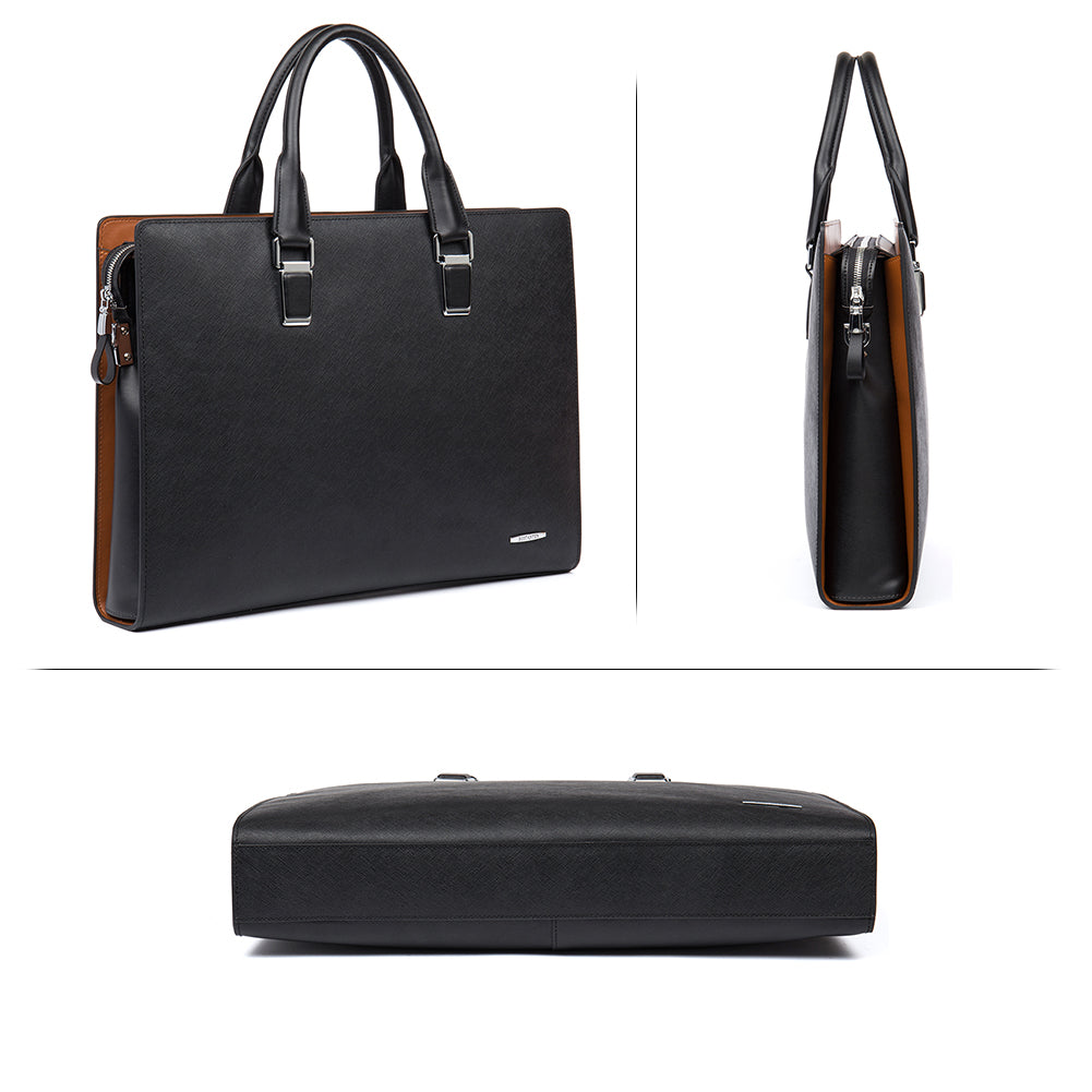 Machk Womens Leather Laptop Briefcase — Bostanten – BOSTANTEN