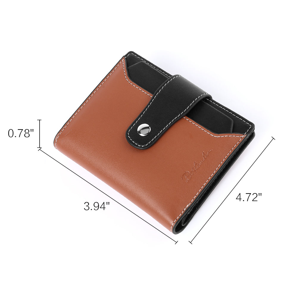 Lnna Small Wallet Zippered Checkbook Cover — ID Window - BOSTANTEN