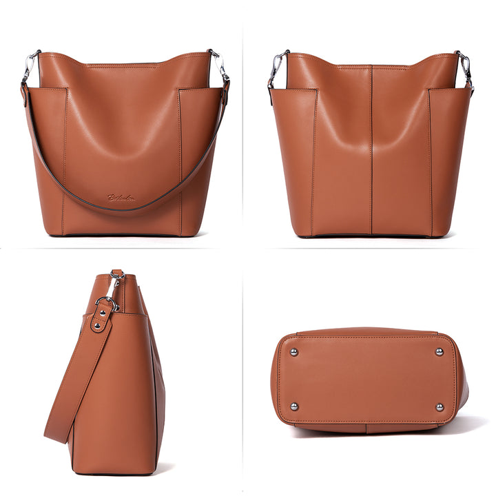 Lotty Functional and Fashionable Buttery Soft Leather Hobo Bag