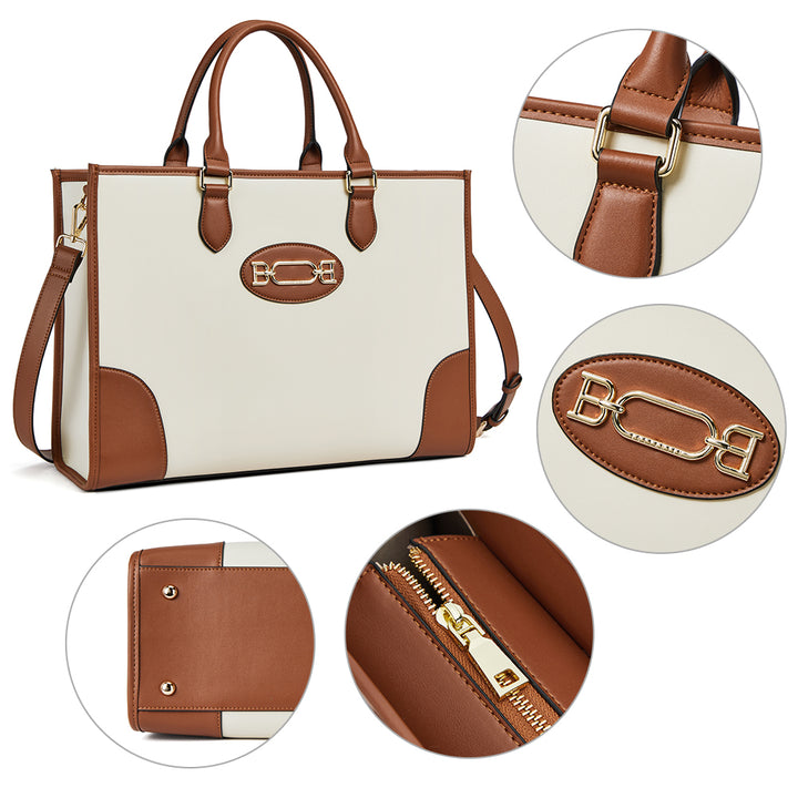 Mizuki Women Briefcase Bag — Italian Leather - BOSTANTEN