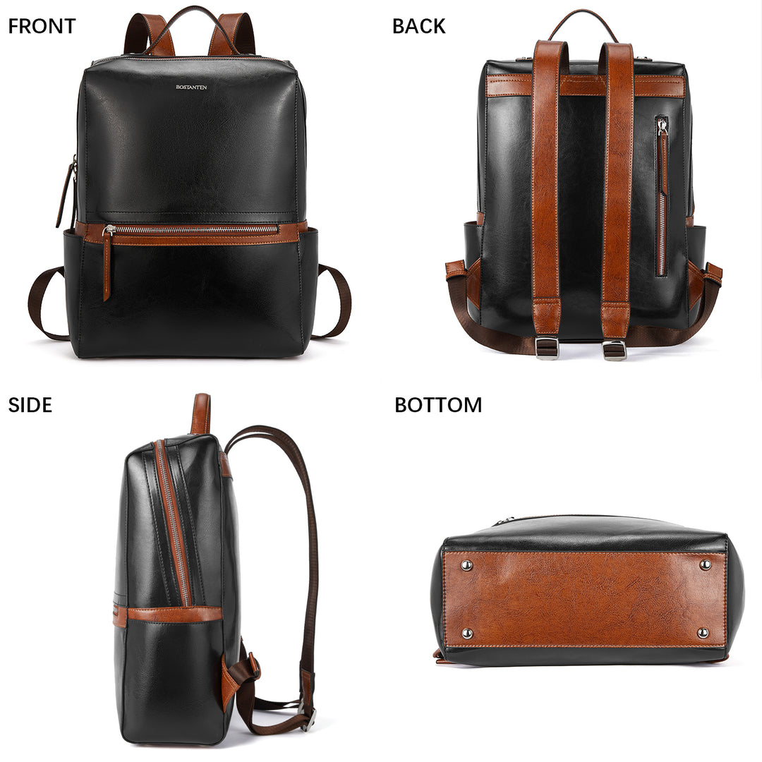 bottom leather backpack Baish backpack vintage