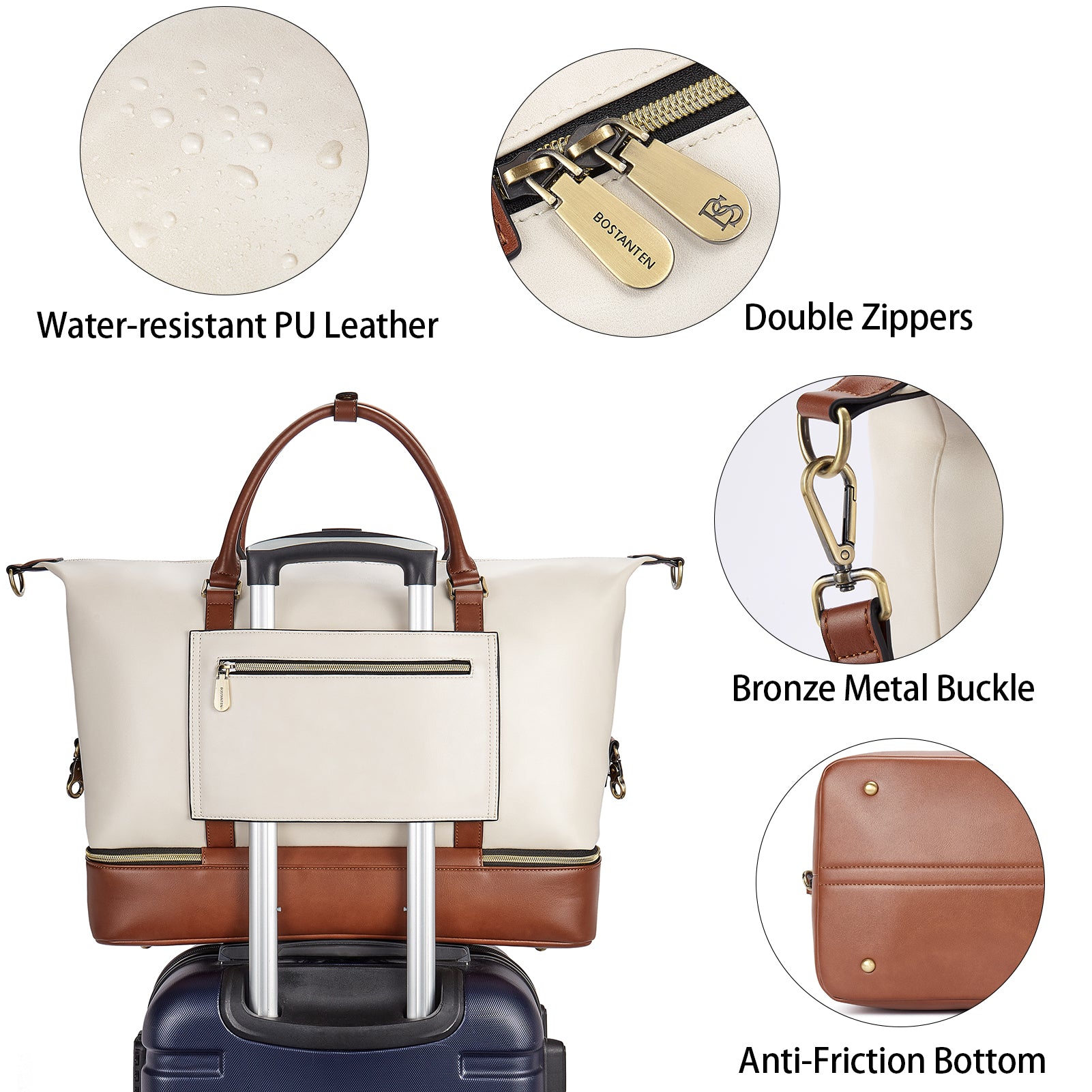 Judea Travel Duffle Bag Multiple Compartments Bostanten – BOSTANTEN