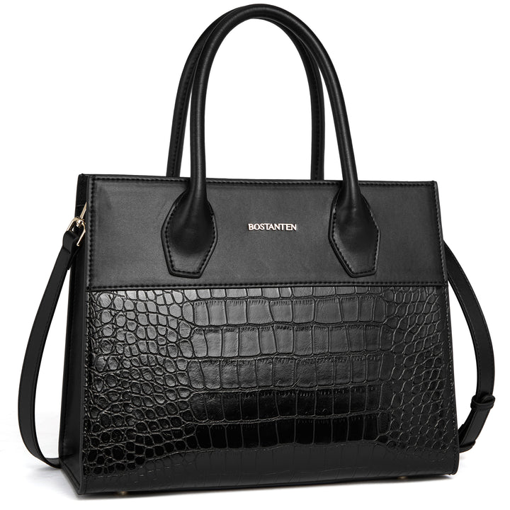 BOSTANTEN Women Handbags Genuine Leather Top Handle Satchel Purse Fashion Work Daily Tote Bags - BOSTANTEN