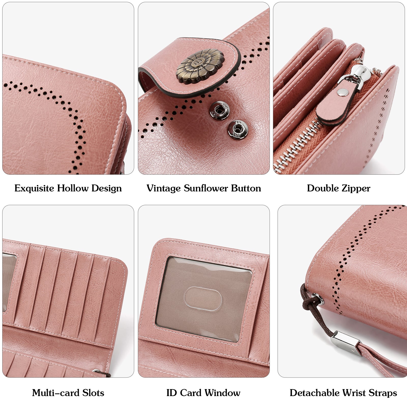 New Long Fashion Wallets High Quality Leather Double Zipper Wallet Women  Wallet Purse - China Handbags and Women Hand Bags price | Made-in-China.com