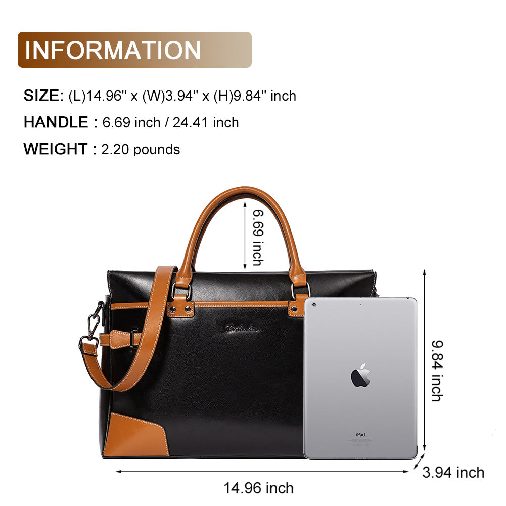 X Bag Women's Leather Laptop Bag