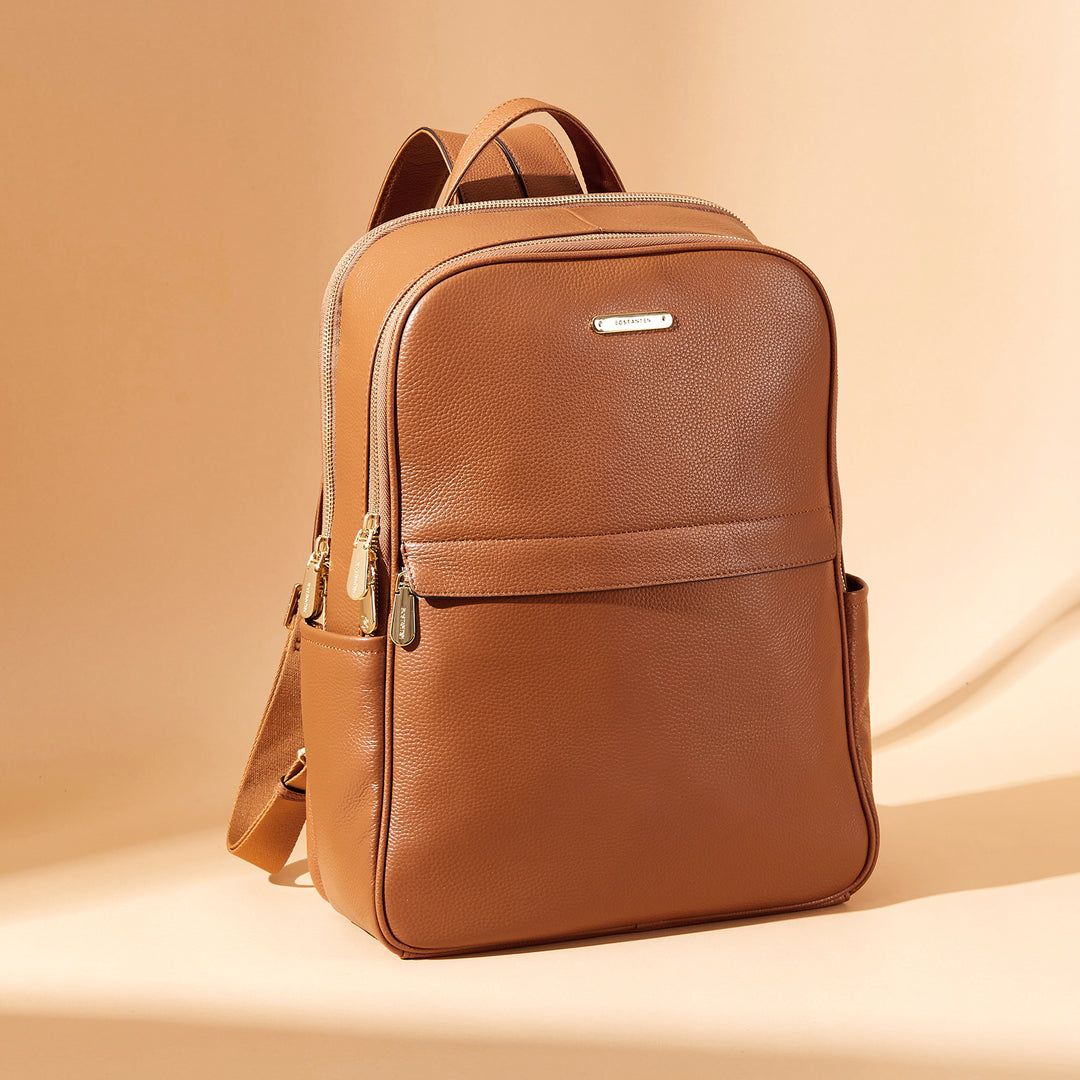 Real Leather 15.6 Inch Laptop Daypack Backpack for Women | Bostanten BOSTANTEN Real Leather 15.6 Inch Laptop Daypack Backpack for Women | Bostanten BOSTANTEN