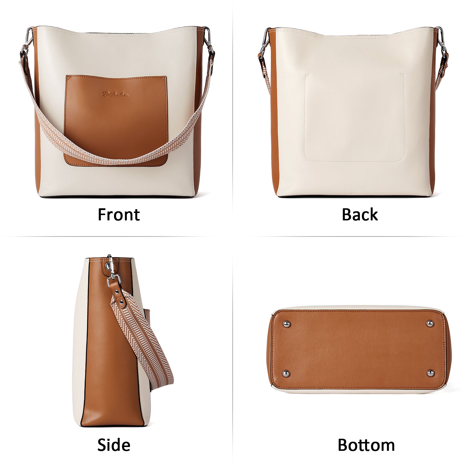 Lotty Genuine Leather Hobo Handbag - Soft & Supple with Adjustable ...