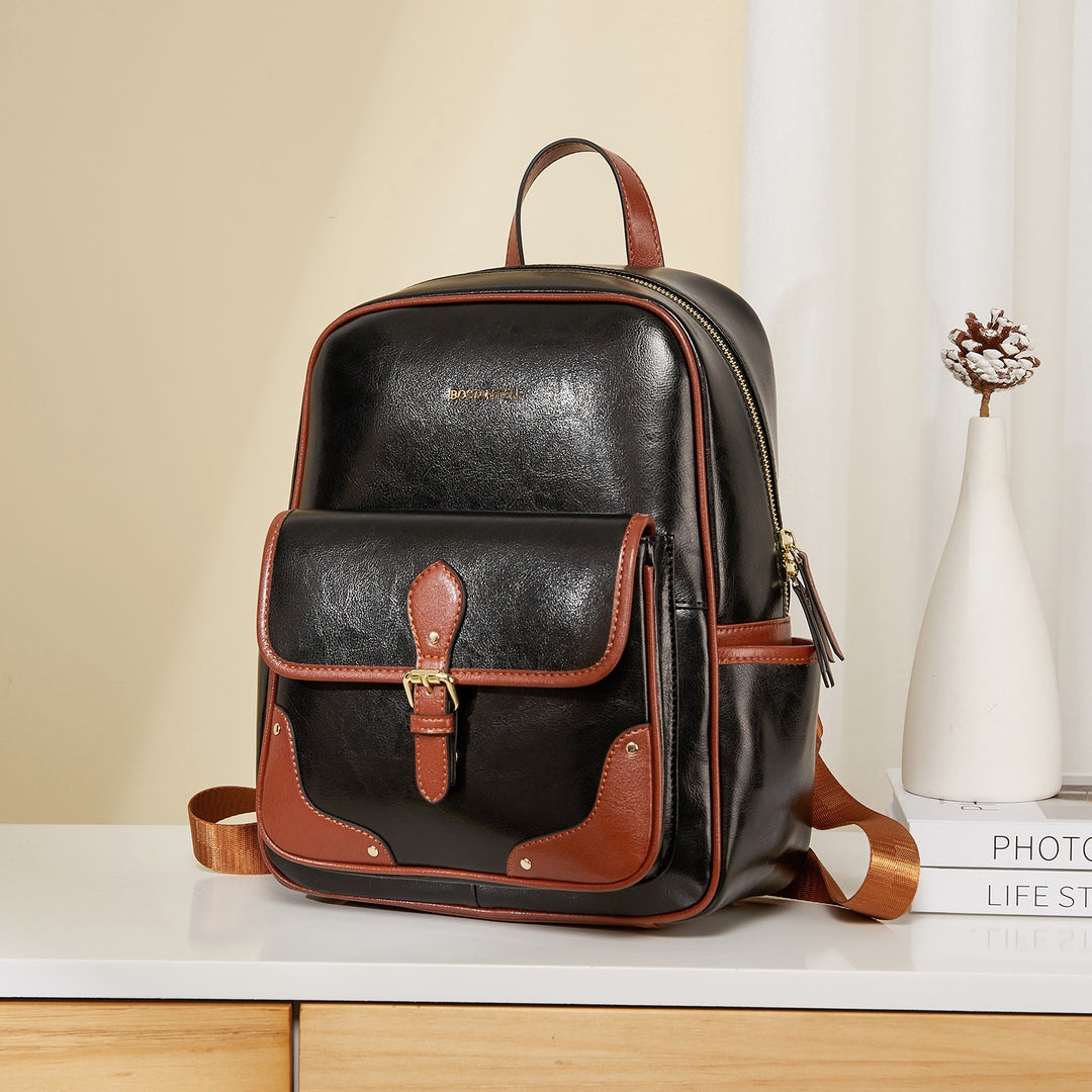 Vrba Leather Book Bag — Bostanten – BOSTANTEN