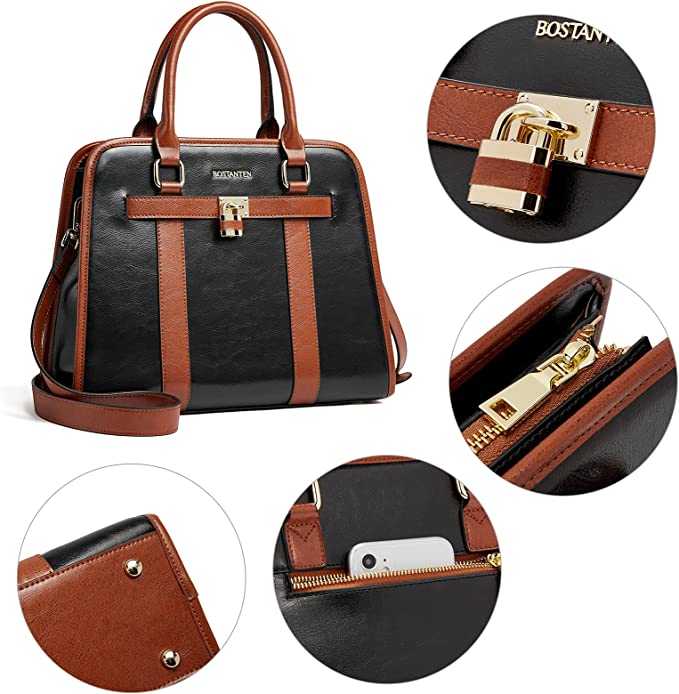 Cruze Stylish Two-Tone Top Handle Work Bag for the Modern Woman
