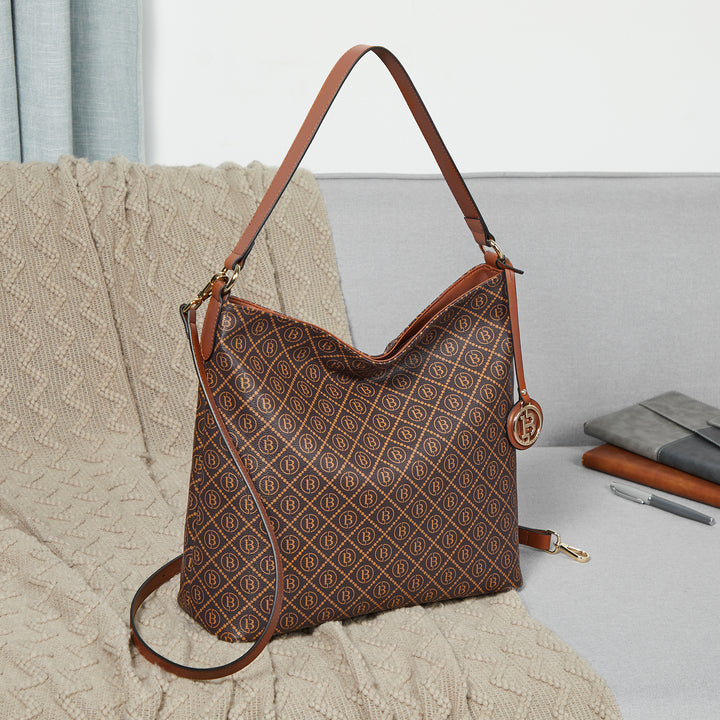 BOSTANTEN Hobo Bags for Women Genuine Leather Purses Designer Signature Handbags Ladies Tote Purses - BOSTANTEN