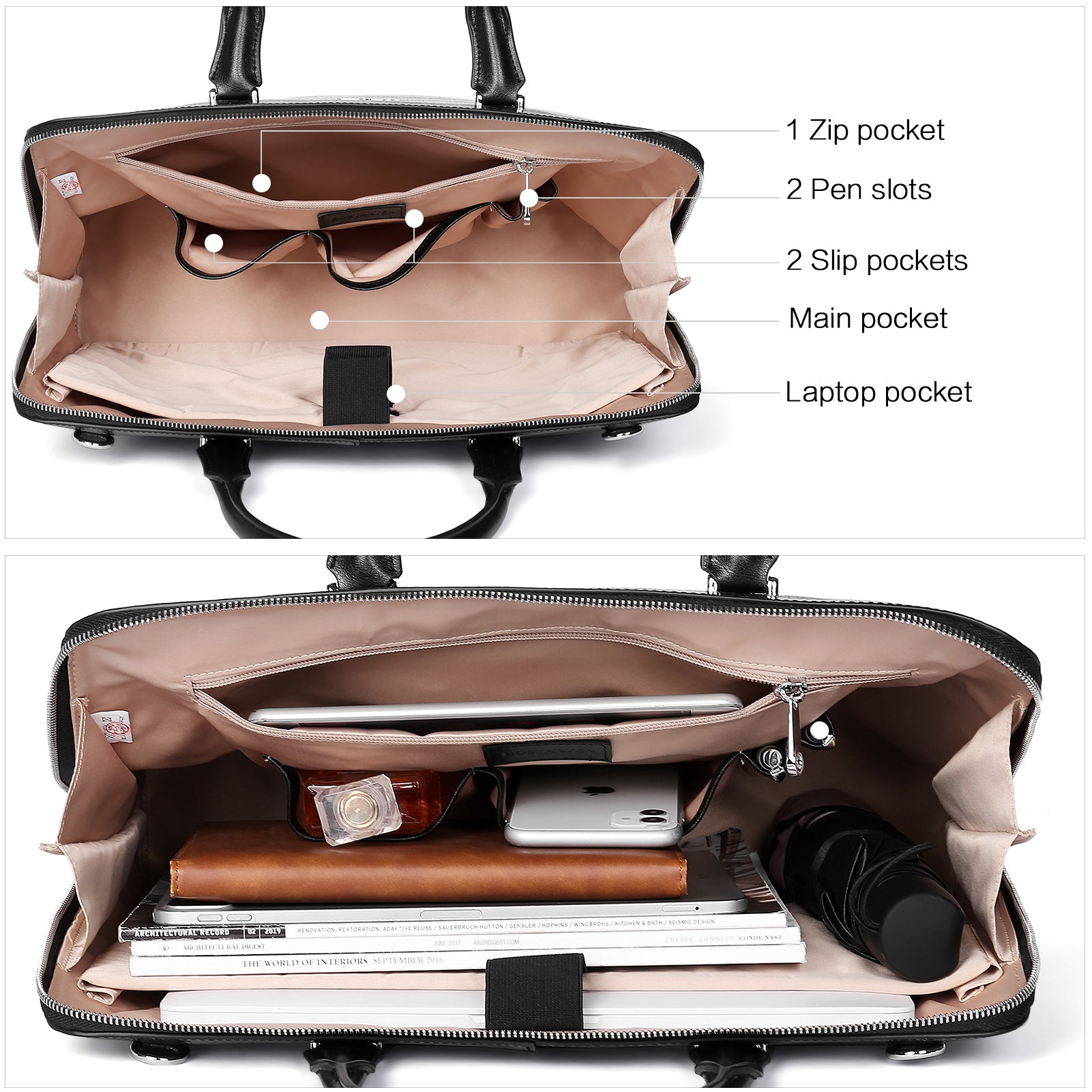 Jasmina Highest Quality Briefcase — Bostanten – BOSTANTEN