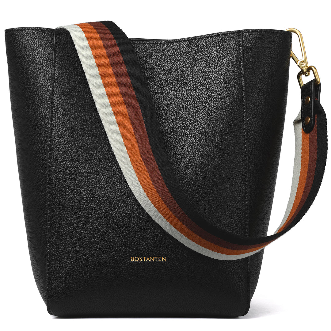BOSTANTEN Leather Purses and Handbags for Women Designer Hobo Bucket Bag Fashion Small Crossbody Purses - BOSTANTEN
