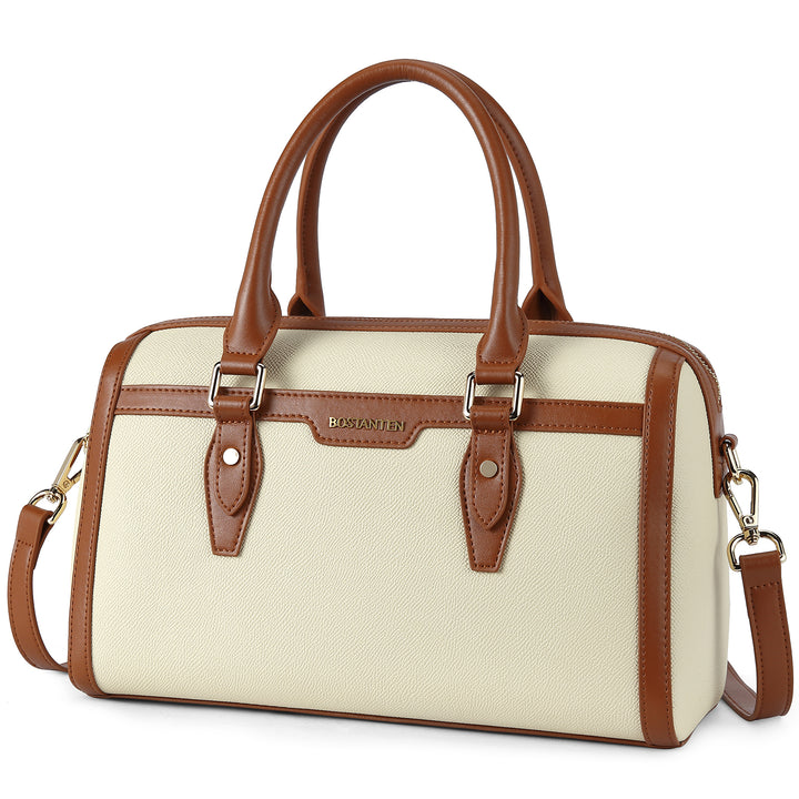 BOSTANTEN Womens Handbags Genuine Leather Designer Tote Bag Ladies Top Handle Bag Crossbody Satchel Purse - BOSTANTEN