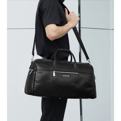 BOSTANTEN Genuine Leather Duffel Bag Travel Weekender Overnight Luggage Tote Duffle Bags for Men - BOSTANTEN