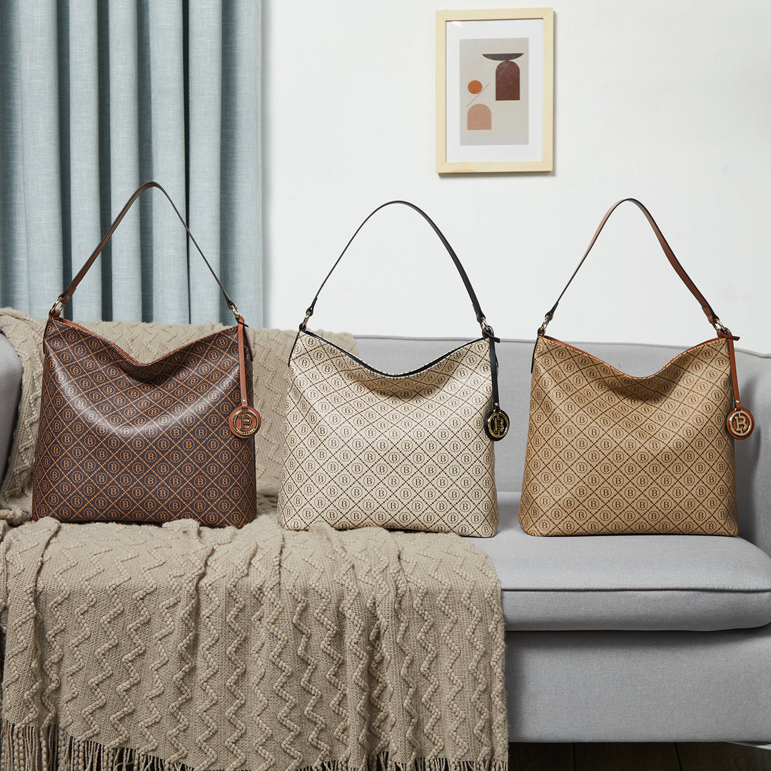 BOSTANTEN Hobo Bags for Women Genuine Leather Purses Designer Signature Handbags Ladies Tote Purses - BOSTANTEN