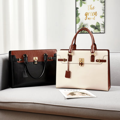 Machk Vintage Style Leather Briefcase — Fashion Everlasting - BOSTANTEN