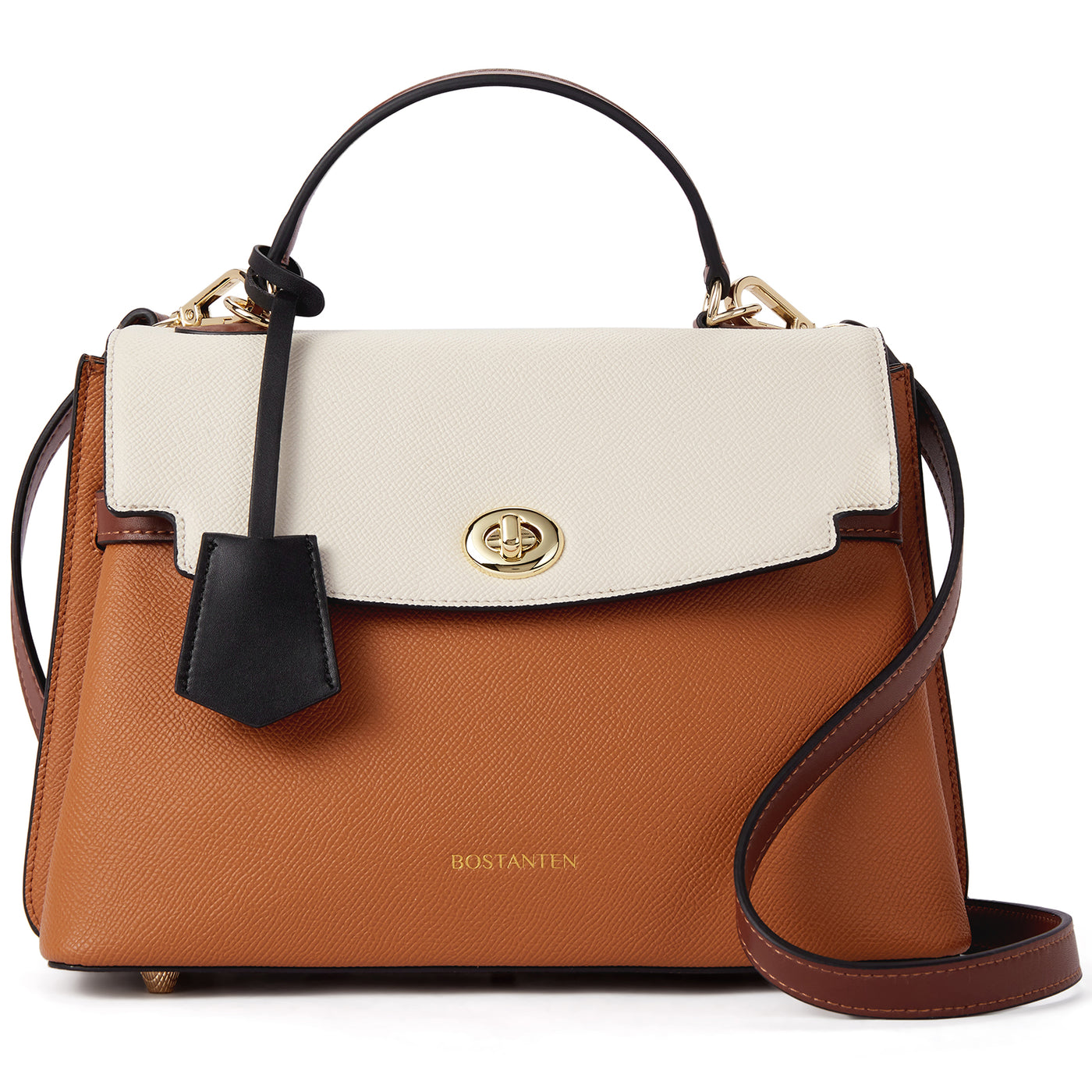 BOSTANTEN Top-handle Handbags for Women Designer Leather Crossbody Satchel Bags Shoulder Tote Purse - BOSTANTEN