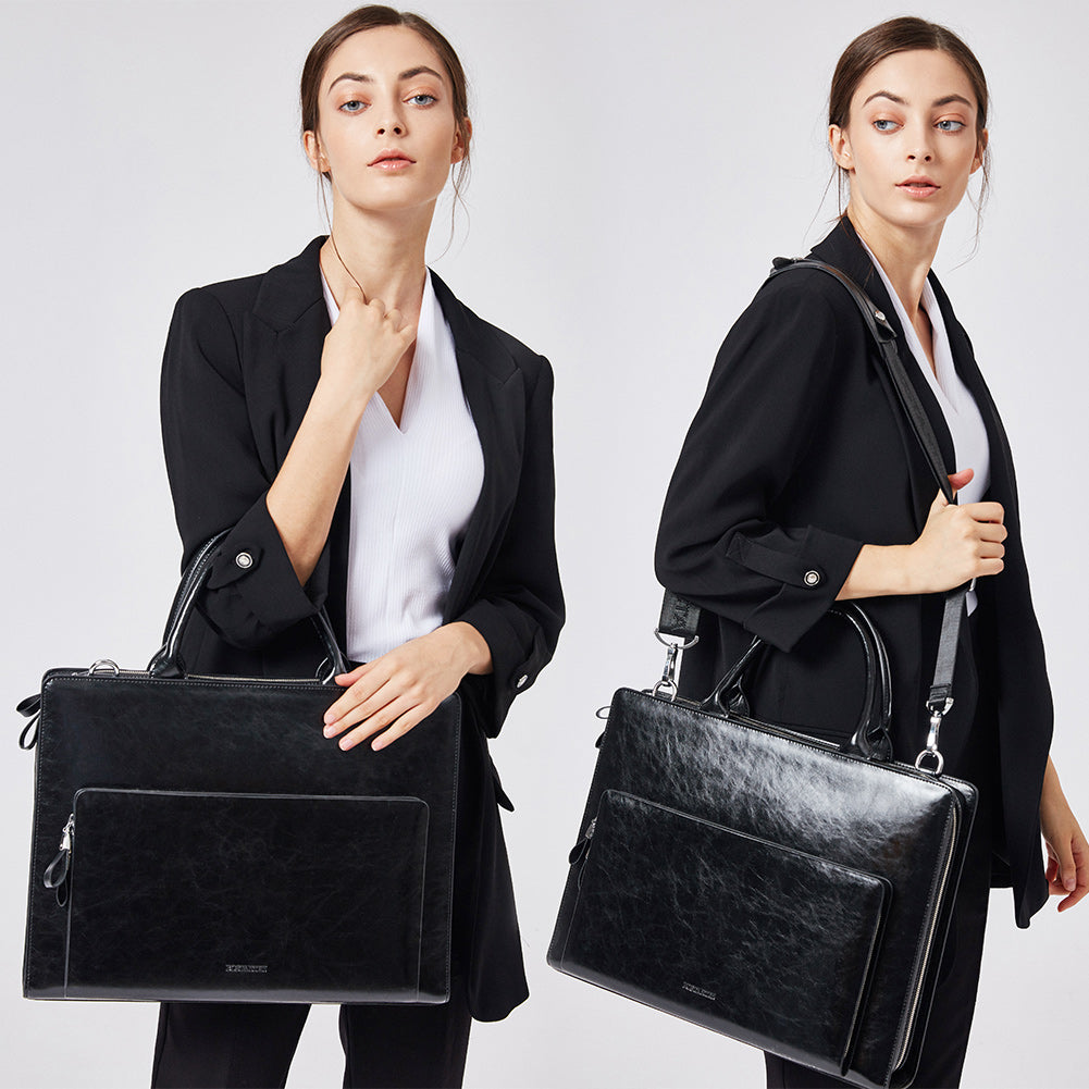 Carol Womens Leather Briefcase —  Capable - BOSTANTEN