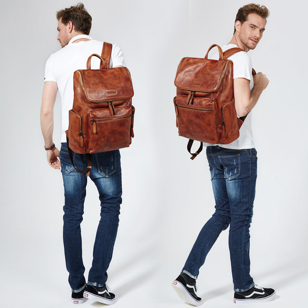 bcbgmaxazria estee leather backpack Vintage Laptop Backpack 15.6''