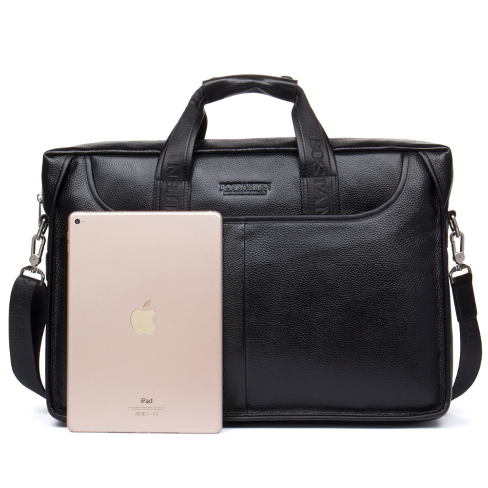 BOSTANTEN Leather Briefcase Messenger Best Work Bags for Men - BOSTANTEN